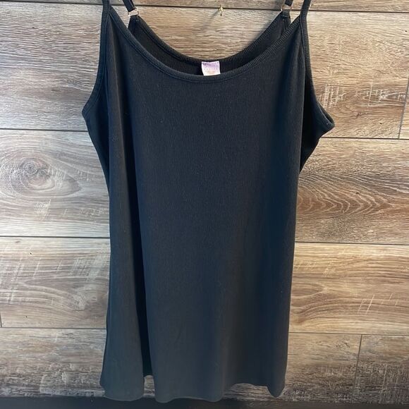 Savage Fenty Ladies Plus Size Black Spaghetti Strap Tank Top Size 1X Black - Picture 2 of 4